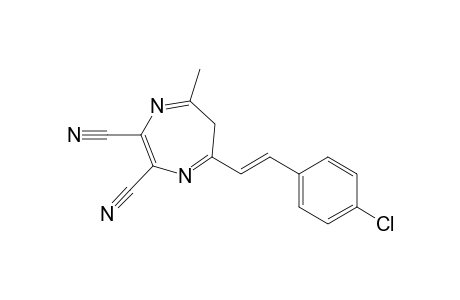 5-(4-Chlorostyryl)-2,3-dicyano-7-methyl-6H-1,4-diazepine