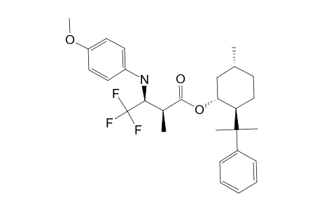 (2S,5S,1R)-5-METHYL-2-(1-METHYL-1-PHENYLETHYL)-CYCLOHEXYL-4,4,4-TRIFLUORO-3-(4-METHOXYANILINO)-2-METHYL-BUTANOATE;MINOR-DIASTEREOMER