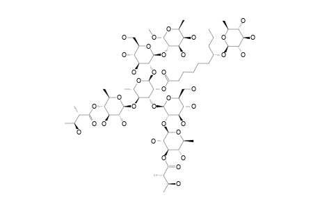 #3;QM-8;METHYL-[3-O-(2R,3R)-NILOYL]-BETA-D-QUINOVOPYRANOSYL-(1->2)-O-BETA-D-GLUCOPYRANOSYL-(1->3)-[O-[4-O-(2R,3R)-NILOYL]-BETA-D-QUINOVOPYRANOSYL-(1->4)]-O-(2-