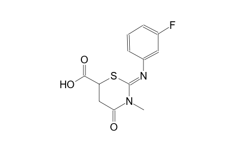 2H-1,3-thiazine-6-carboxylic acid, 2-[(3-fluorophenyl)imino]tetrahydro-3-methyl-4-oxo-, (2Z)-