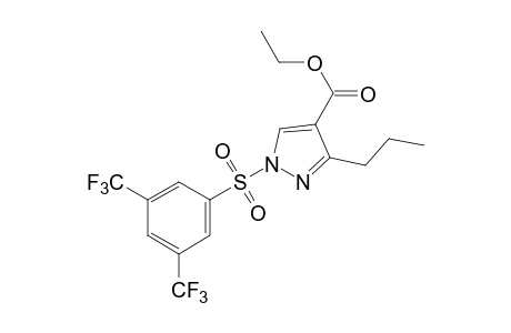 1-[(alpha,alpha,alpha,alpha',alpha',alpha'-HEXAFLUORO-3,5-XYLYL)SULFONYL]-3-PROPYLPYRAZOLE-4-CARBOXYLIC ACID, ETHYL ESTER