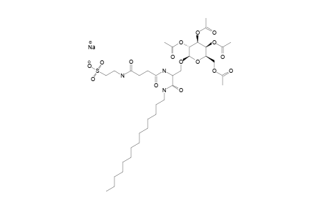 3-O-(2,3,4,6-TETRA-O-ACETYL-BETA-D-GALACTOPYRANOSYL)-N-[3-(2-SULFOETHYLCARBAMOYL)-PROPIONYL]-L-SERINE-TETRADECANAMIDE