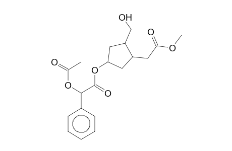 3-(Hydroxymethyl)-4-(2-methoxy-2-oxoethyl)cyclopentyl (acetyloxy)(phenyl)acetate