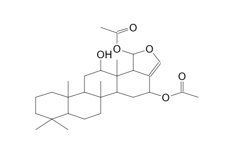 D-HOMOANDROSTANO[17,17a-c]FURAN-5',12,16-TRIOL, 5',17a-DIHYDRO-4,4,8-TRIMETHYL- 5',16-DIACETATE,