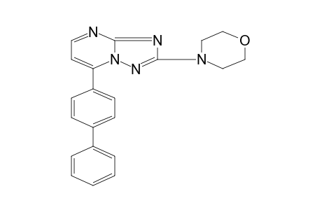 7-(4-BIPHENYLYL)-2-MORPHOLINO-s-TRIAZOLO[1,5-a]PYRIMIDINE