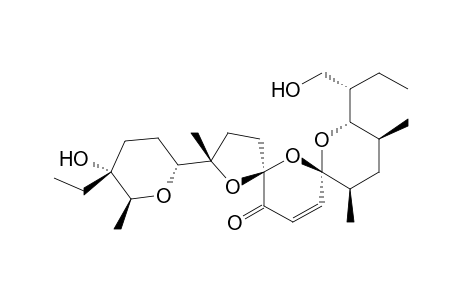 (3S,5S,7S,9S,10S,12R)-3-[(2R,5R,6S)-5-ethyl-5-hydroxy-6-methyl-2-oxanyl]-9-[(2S)-1-hydroxybutan-2-yl]-3,10,12-trimethyl-4,6,8-trioxadispiro[4.1.5^{7}.3^{5}]pentadec-13-en-15-one