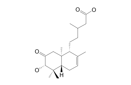 OPHRYOIC-ACID;2-OXO-3-ALPHA-HYDROXY-ENT-LABD-7-EN-15-OIC-ACID