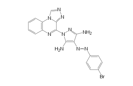 1-([1,2,4]triazolo[4,3-a]quinoxalin-4-yl)-4-((4-bromophenyl)diazenyl)-1H-pyrazole-3,5-diamine