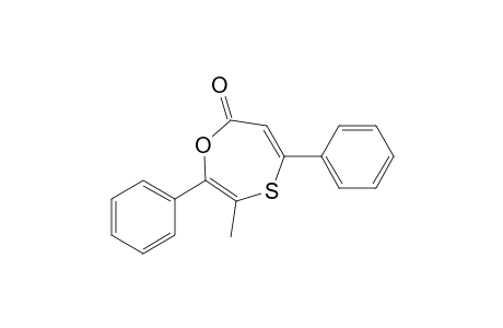 3-Methyl-2,5-diphenyl-1,4-oxathiepin-7-one