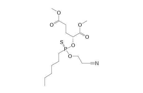 (+)-P-2-(S)-[2-CYANOETHOXY-(N-HEYL)-PHOSPHINOTHIOYLOXY]-PENTANEDIOIC-ACID-DIMETHYLESTER