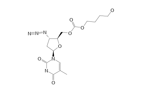 3'-AZIDO-3'-DEOXYTHYMIDIN-5'-YL-O-(4-HYDROXYBUTYL)-CARBONATE