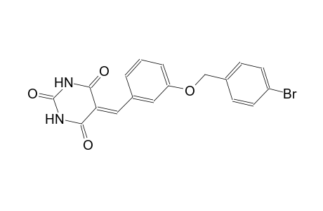 5-{3-[(4-bromobenzyl)oxy]benzylidene}-2,4,6(1H,3H,5H)-pyrimidinetrione