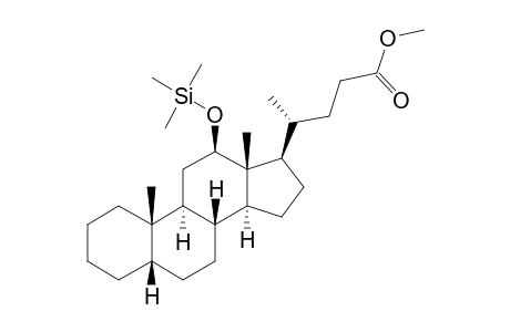 12-BETA-TRIMETHYLSILYLOXY-5-BETA-METHYLCHOLAN-24-OATE