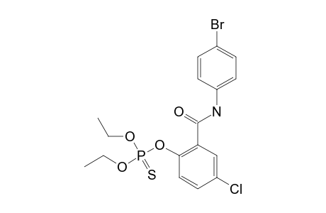 O-[2-[(4-BROMOPHENYL)-CARBAMOYL]-4-CHLOROPHENYL]-O,O-DIETHYL-PHOSPHOROTHIOATE