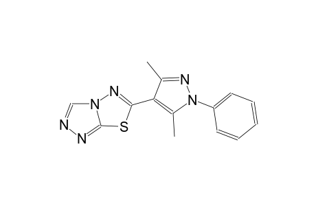 6-(3,5-dimethyl-1-phenyl-1H-pyrazol-4-yl)[1,2,4]triazolo[3,4-b][1,3,4]thiadiazole