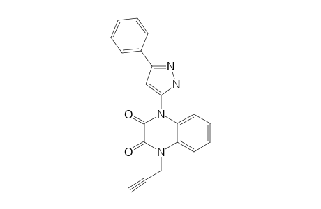 1-(3'-PHENYLPYRAZOL-5'-YL)-4-PROPARGYL-1,2,3,4-TETRAHYDROQUINOXALINE-2,3-DIONE