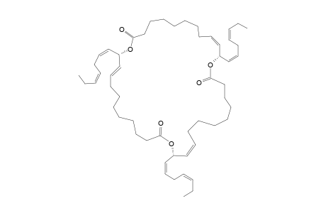 (10Z,22Z,34Z)-12,24,36-TRI-[(1Z,4Z)-HEPTA-1,4-DIENYL]-1,13,25-TRIOXA-CYCLO-TRIACONTA-10,22,34-TRIENE-2,14,26-TRIONE