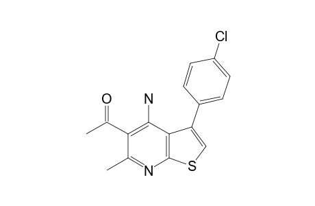 1-[4-AMINO-3-(4-CHLOROPHENYL)-6-METHYL-THIENO-[2,3-B]-PYRIDIN-5-YL]-ETHANONE