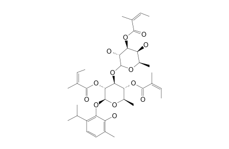 2-HYDROXYTHYMOL-3-O-(3-O-ANGELOYL-BETA-D-FUCOPYRANOSYL)-(1->3)-(2,4-DI-O-ANGELOYL)-BETA-D-QUINOVOPYRANOSIDE