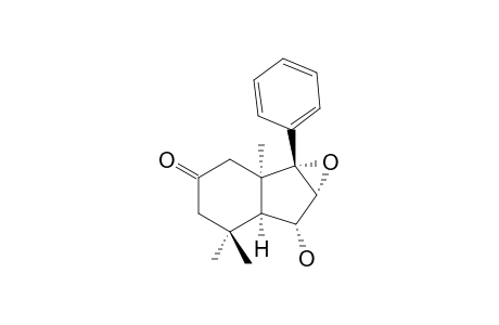 (1-R*,2-R*,3-S*,3A-R*,7A-S*)-2,3-EPOXY-1-HYDROXY-3A,7,7-TRIMETHYL-3-PHENYL-1,3A,4,6,7-HEXAHYDRO-INDEN-5-ONE