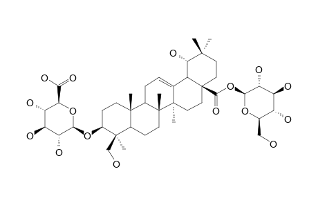 ILEXOSIDE-XLVII;3-O-BETA-[GLUCURONOPYRANOSYL]-SPATHODIC-ACID-28-O-[GLUCOPYRANOSYL]-ESTER