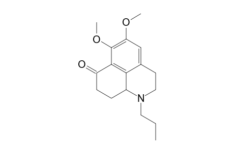 5,6-DIMETHOXY-1-PROPYL-2,3,7,8,9,9A-HEXAHYDRO-1H-BENZO-[DE]-QUINOLIN-7-ONE