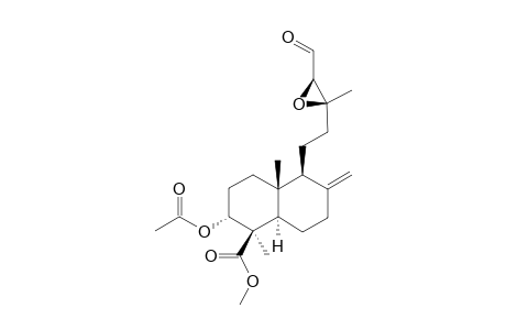 METHYL-3-ALPHA-ACETOXY-13-XI,14-XI-EPOXY-15-FORMYL-LABD-8(17)-EN-19-OATE;DIASTEREOMER-#1