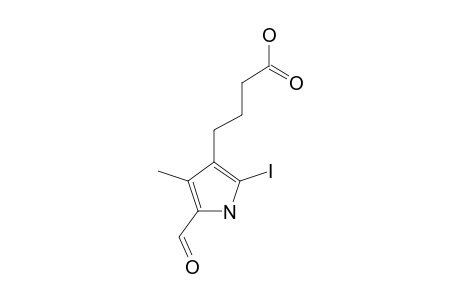 (5-IODO-2-FORMYL-3-METHYL-1H-4-PYRROLYL)-4-BUTANOIC-ACID