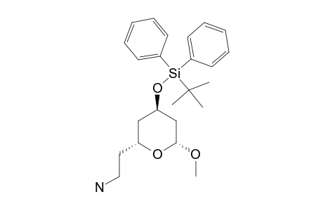 (2R,4R,6R)-2-(2-AMINOETHYL)-4-TERT.-BUTYLDIPHENYLSILYLOXY-6-METHOXYTETRAHYDROPYRAN