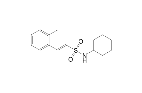 (E)-N-cyclohexyl-2-(2-methylphenyl)ethenesulfonamide