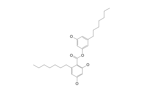 2,4-DIHYDROXY-6-HEPTYLBENZOIC-ACID-3-HEPTYL-5-HYDROXYPHENYLESTER