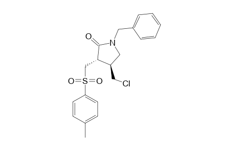 N-BENZYL-4-(CHLOROMETHYL)-3-(TOSYLMETHYL)-2-PYRROLIDONE