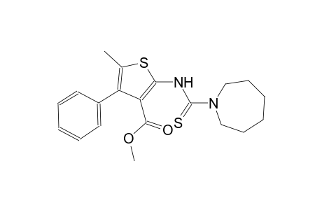 methyl 2-[(hexahydro-1H-azepin-1-ylcarbothioyl)amino]-5-methyl-4-phenyl-3-thiophenecarboxylate