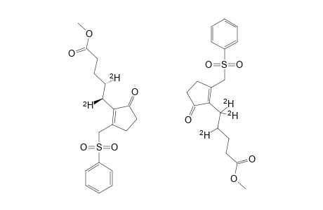 ANTI-#4-4,5-D2+#4-4,5,5-D3;ANTI-METHYL-5-(2-BENZENESULFONYLMETHYL-5-OXO-1-CYCLOPENTENYL)-4,5-DIDEUTERIOPENTANOATE+METHYL-5-(2-BENZENESULFONYLMETHYL-5-OX