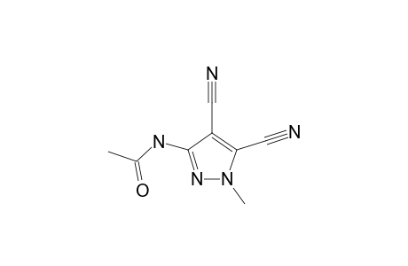 N-(4,5-dicyano-1-methylpyrazol-3-yl)acetamide