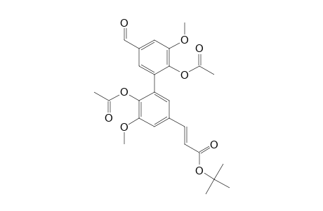 (E)-5-[3-(TERT.-BUTOXY)-3-OXOPROP-1-EN-1-YL]-5'-FORMYL-3,3'-DIMETHOXY-[1,1'-BIPHENYL]-2,2'-DIYL-DIACETATE;MAJOR-PRODUCT