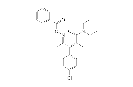 (E,E)-3-(4-Chlorophenyl)-N,N-diethyl-4-(hydroxyimino)-2-methyl-2-pentenamide-O-benzoyloxime