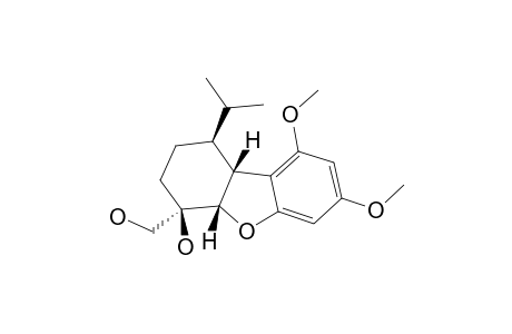 RAC-(1R,4S,4AR,9BS)-4-HYDROXYMETHYL-7,9-DIMETHOXY-1-(1-METHYLETHYL)-1,2,3,4,4A,9B-HEXAHYDRODIBENZOFURAN-4-OL