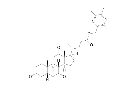 (3-ALPHA,7-ALPHA,12-ALPHA)-TRIHYDROXY-5-BETA-CHOLANIC-ACID-3,5,6-TRIMETHYL-PYRAZIN-2-METHYLESTER