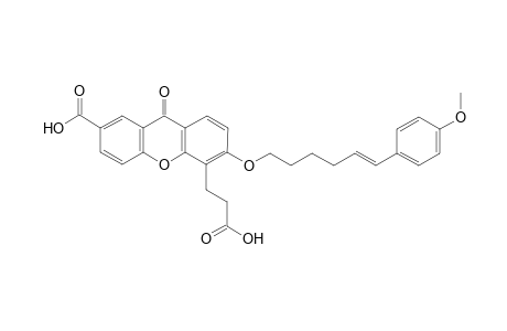 5-(2-carboxyethyl)-6-[(E)-6-(4-methoxyphenyl)hex-5-enoxy]-9-oxo-2-xanthenecarboxylic acid