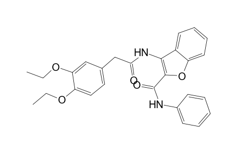 3-[2-(3,4-diethoxyphenyl)ethanoylamino]-N-phenyl-1-benzofuran-2-carboxamide