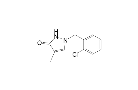 3H-pyrazol-3-one, 1-[(2-chlorophenyl)methyl]-1,2-dihydro-4-methyl-