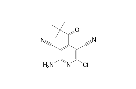 2-Amino-6-chloro-4-(2,2-dimethylpropanoyl)pyridine-3,5-dicarbonitrile