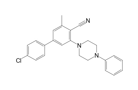 4-(4-chlorophenyl)-2-methyl-6-(4-phenyl-1-piperazinyl)benzonitrile