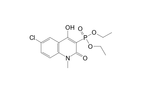 (6-chloro-1,2-dihydro-4-hydroxy-1-methyl-2-oxo-3-quinolyl)phosphonic acid, diethyl ester