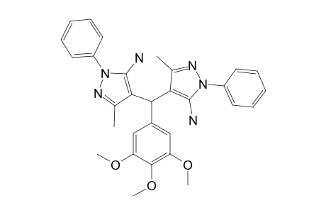 ALPHA,ALPHA-BIS-(5-AMINO-3-METHYL-1-PHENYLPYRAZOL-4-YL)-3,4,5-TRIMETHOXYTOLUENE