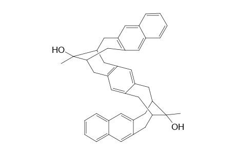 exo,exo-Benzo[1,2-h:4,5-h']bis(11-hydroxy-11-methylnaphtho[2,3-c]bicyclo[4.4.1]undeca-3,8-diene) isomer