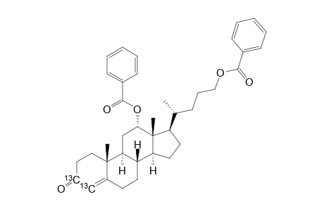 [3,4-(13)C(2)]-(12-ALPHA)-12,24-BIS-(BENZOYLOXY)-CHOL-4-EN-3-ONE