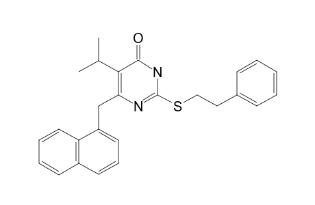 5-ISOPROPYL-2-[(PHENYLETHYL)-THIO]-6-(1-NAPHTHYLMETHYL)-PYRIMIDIN-4(3H)-ONE