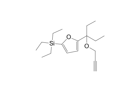 .alpha.,.alpha.-Diethyl-5-(triethylsilyl)-2-furfuryl propargyl ether